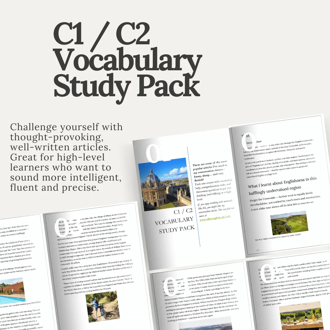 Vocab study pack C1 C2